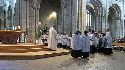 Gottesdienst in der Kathedrale von Ely, England