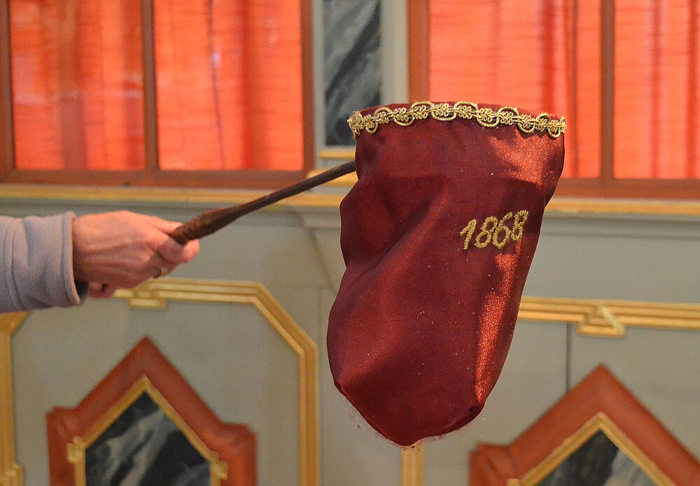 Kollektesack der Kirchengemeinde Breitenberg