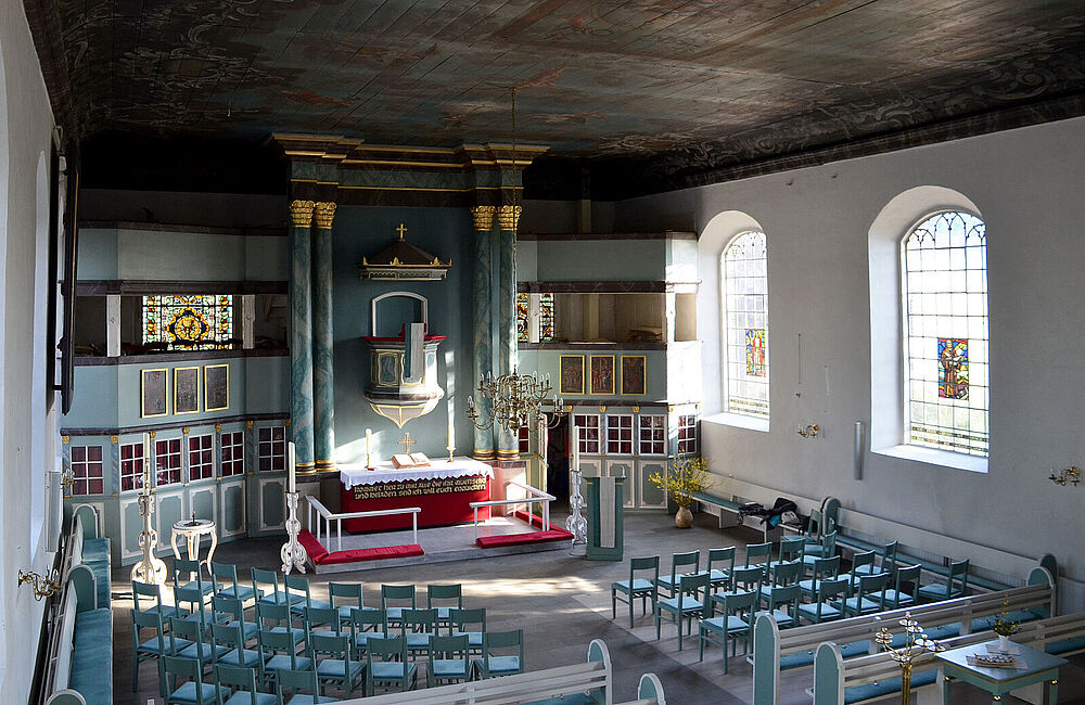 Kirche St. Jürgen in Horst von Innen ohne Menschen
