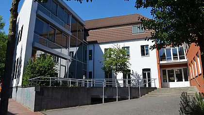 Haupteingang des Kirchlichen Verwaltungszentrum des Kirchenkreises Rantzau-Münsterdorf Itzehoe