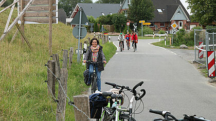 Radfahrerinnen im Kirchenkreis Rantzau-Münsterdorf