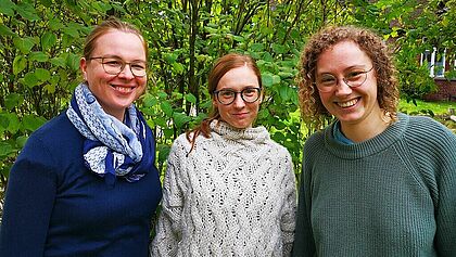 Dr. Eva-Maria Gummelt, Daria Grzywacz und Jessika Gude