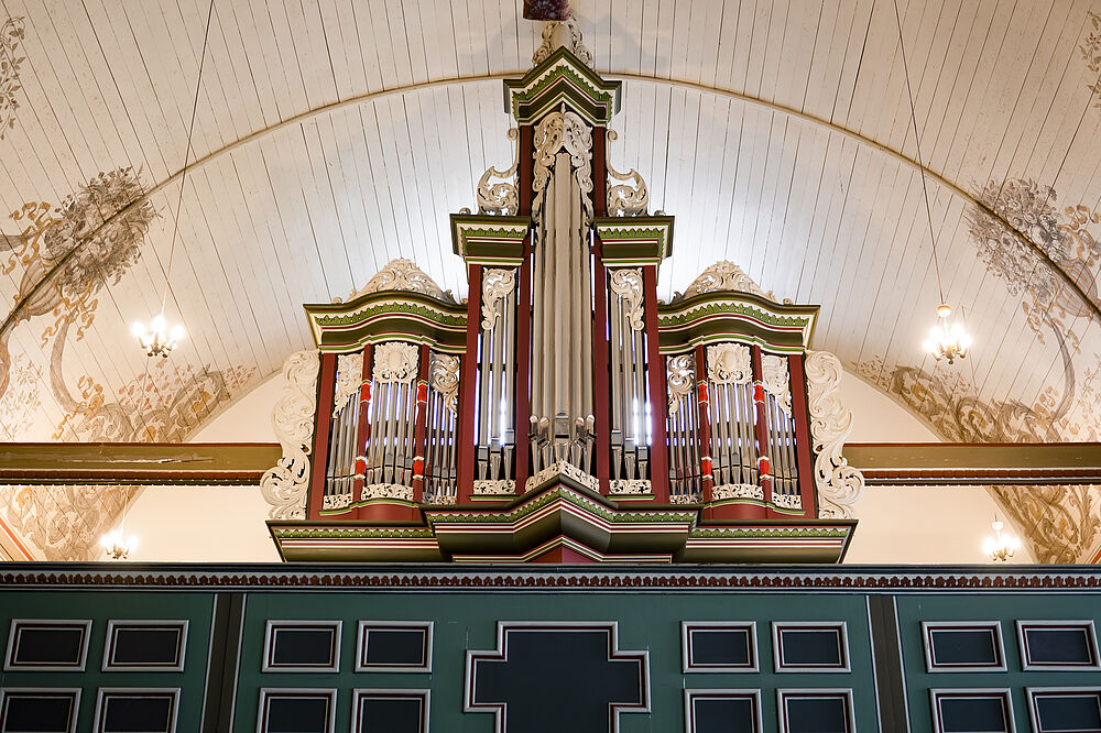 Voelknerorgel in der Lutherkirche Lägerdorf, Schleswig-Holstein