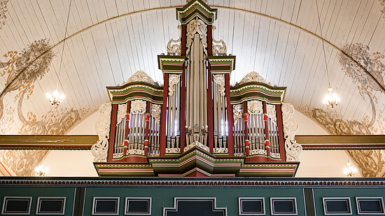 Voelknerorgel in der Lutherkirche Lägerdorf, Schleswig-Holstein