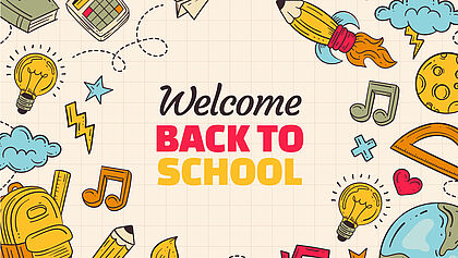 Welcome back to school Symolbild